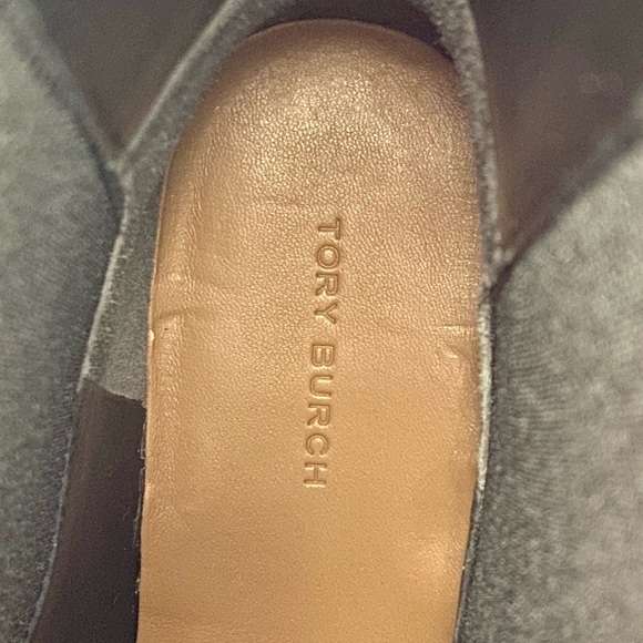 TORY BURCH Black Mid-Calf Leather Boots - Picture 8 of 16